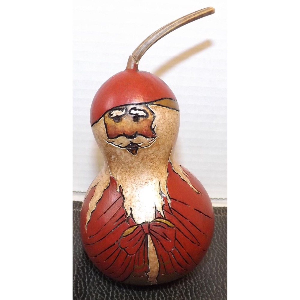 Gourd Christmas Art Santa Claus - See Description for details